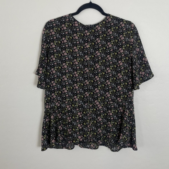 ⭐️Loft Floral Classy Peplum Boho Chic Glam Work Business Party Chic Blouse Top - Picture 8 of 8